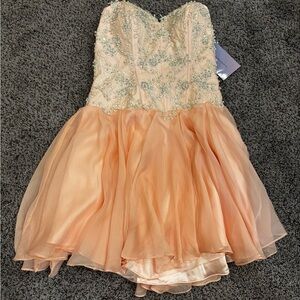 Elegant Pink Corset Dress